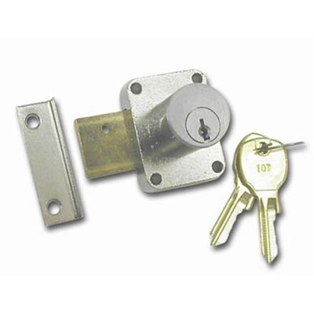 NATIONAL LOCK National Lock N8173 26D 915 .88 In. Cylinder Pin Tumbler Locks With Key 915 - Dull Chrome N8173 26D 915